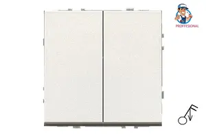 LIREGUS Modern Series 2-Gang Impulse Switch IIJ5.10-203-01.M/CH