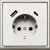 LIREGUS MODERN IUK-3-01.M/CH rozete ar USB A+C Photo 2