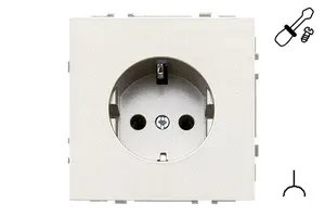 LIREGUS MODERN IKL16-404-01.M/CH elektrības kontaktligzda, hroms