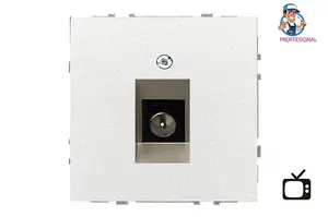 LIREGUS MODERN TV Socket ITVL-1-01.M/CH, Chrome