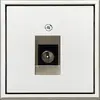 Телевизионная розетка LIREGUS MODERN ITVL-1-01.M/CH Photo 2