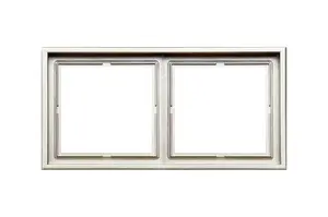 LIREGUS Modern Series 2-Gang Frame K14-445-02.M/CH, Chrome