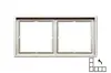 LIREGUS Modern 2-vietīgs rāmis K14-445-02.M/CH Photo 2