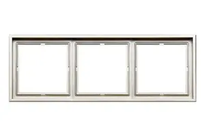 LIREGUS MODERN K14-445-03.M/CH Triple Frame for Electrical Accessories, Chrome