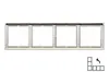 4-Gang Frame LIREGUS MODERN K14-445-04.M/CH Photo 2