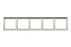 LIREGUS MODERN K14-445-05.M/CH 5-Gang Decorative Frame, Chrome
