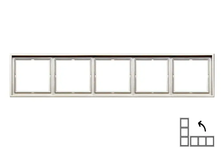 Рамка LIREGUS MODERN K14-445-05.M/CH на 5 постов Photo 2