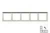 Рамка LIREGUS MODERN K14-445-05.M/CH на 5 постов Photo 2