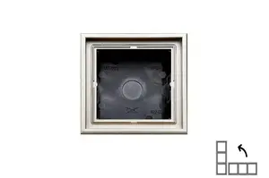 LIREGUS MODERN PMD-001.M/CH vienvietīgs rāmis, hroms