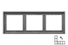 Рамка 3-постовая LIREGUS Modern K14-445-03.M/BM Photo 2