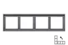 Рамка LIREGUS K14-445-04.M/BM 4-постовая Modern черная Photo 2