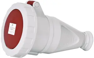 ETI 004482011 Socket, white/red