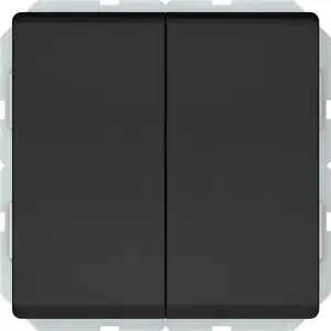 VILMA ST150 Double Rocker Switch, 2 Keys, Matt Black