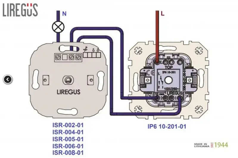 Светорегулятор LIREGUS MODERN ISR-008-01.M/WM Photo 3