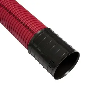 Гофрированная монтажная труба Pipelife D75 ПНД с муфтой, 6 м