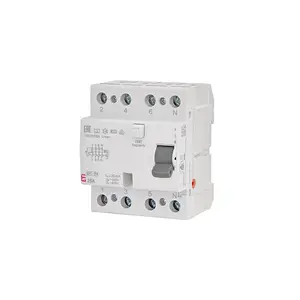 ETI EFI6-P4 A noplūdes strāvas relejs, 4-polu, 25A, 30mA, 415V, 6kA