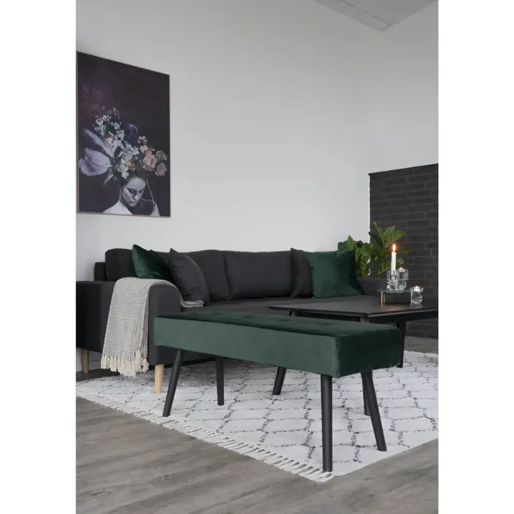 Скамейка House Nordic Skiby - Зеленый бархат Photo 4