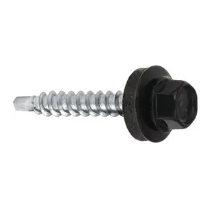 Klimas WFD Self-Tapping Screws, 4.8 x 80 mm, RAL 9005, 100 pcs.