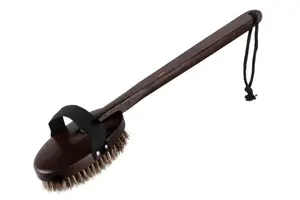 RENTO Bath Brush, Bamboo, Dark
