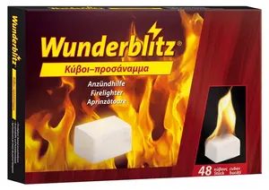 Разжигатель огня Wunderblitz, 48 штук, белый