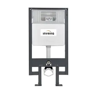 INVENA CK-99-031 iebūvējamais rāmis piekaramajam podam ar hromētu skalošanas pogu
