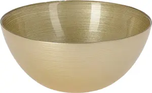 NENURODYTA_V Small Bowl, 21 cm, Glass, Gold