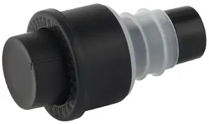 Fackelmann 49605 Bottle and Decanter Stopper, Black and White