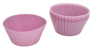 Zenker Muffin Baking Moulds, Silicone, Round, 6 Pieces