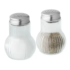 FACKELMANN 46959 Salt and Pepper Shaker Set, Transparent