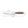 Нож Fiskars с лезвием из нержавеющей стали и деревянной рукояткой Photo 3