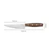 Нож Fiskars с лезвием из нержавеющей стали и деревянной рукояткой Photo 3