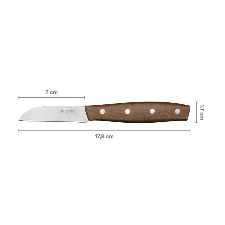 Fiskars Knife with Stainless Steel Blade and Wood Handle Photo 3