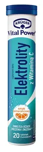 VITAL POWER elektrolītu putojošās tabletes, 20 tabletes