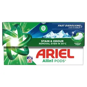 Ariel Mountain Spring Laundry Pods, 30 Count