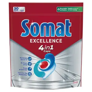 Trauku mazgājamās mašīnas kapsulas Somat Excellence 4in1, 30 gab.