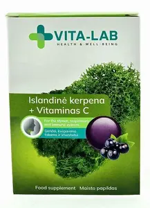 VITA_LAB_HEA Throat Lozenges with Iceland Moss and Vitamin C, 20 Tablets