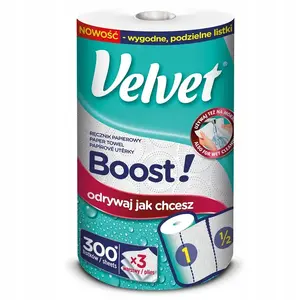 Velvet Boost Kitchen Towels, 300 Sheets