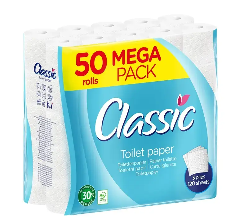 Туалетная бумага Classic 50 рулонов Photo 3