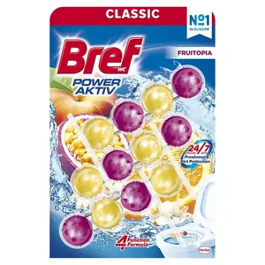 Tualetes pods Bref Power Aktiv Fruitopia 3x50g