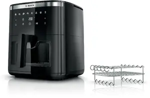 Bosch Serie 6 MAF671B1 Hot Air Fryer, 7.2 L, 1800 W, Black
