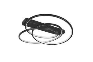 TRIO Darvin LED griestu gaismeklis, 36W, regulējama krāsu temperatūra 2300-4000K