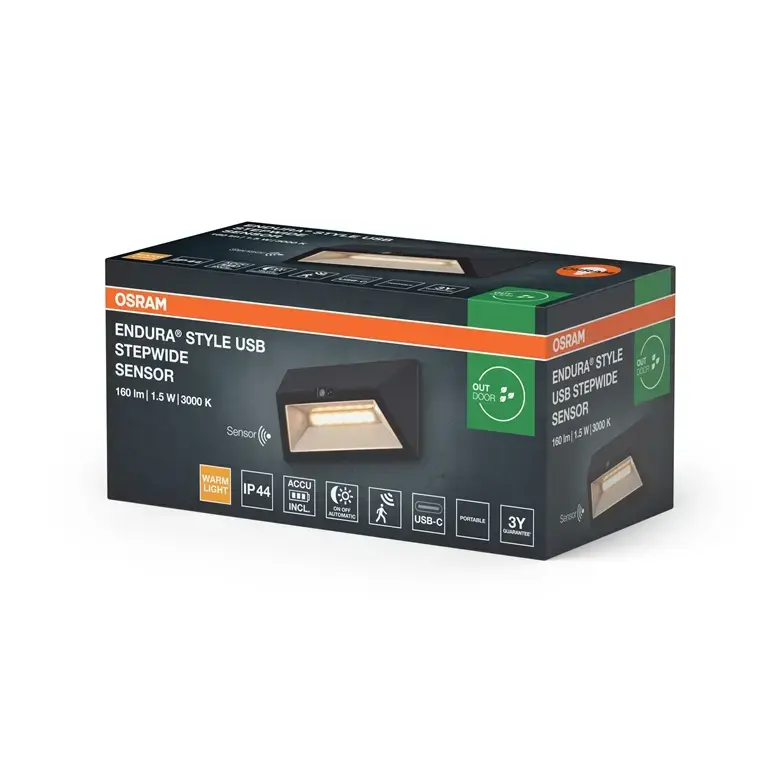 Osram LED āra gaismeklis 1.5W ar sensoru Photo 2