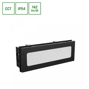 Spectrum SLI003034CCT_PW Built-in Outdoor LED Luminaire, 6W, 850lm, CCT, IP54, Black