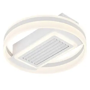 Потолочный вентилятор Osram со встроенной LED лампой, 55Вт, 4200лм, регулируемая цветовая температура 3000-6500К, диаметр 50 см