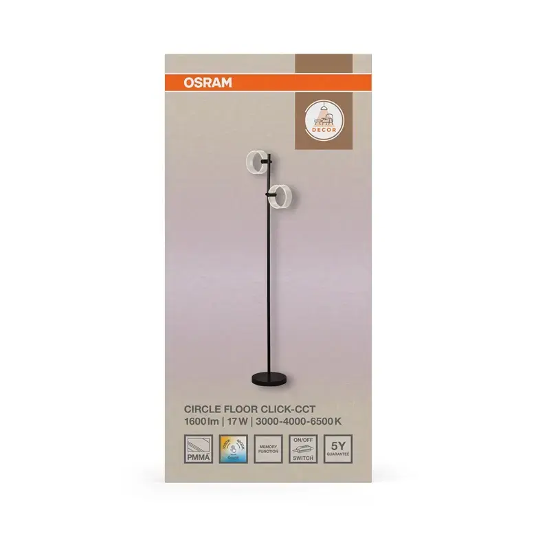 Напольный светодиодный светильник Osram 17 Вт 3000-6500K Photo 3