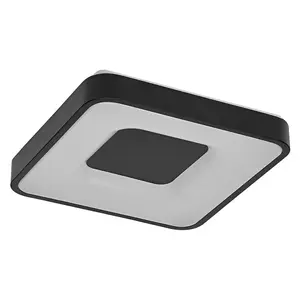 Потолочный светодиодный светильник Osram, 24 Вт, 3000K, 1450 лм, черный