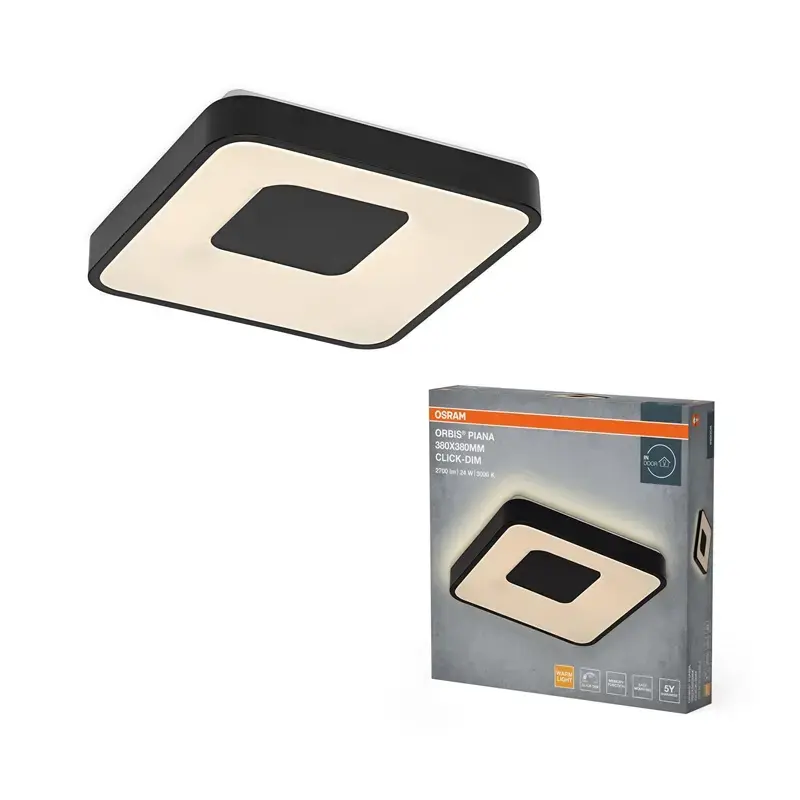 Потолочный светильник Osram LED 24 Вт 3000K черный Photo 2