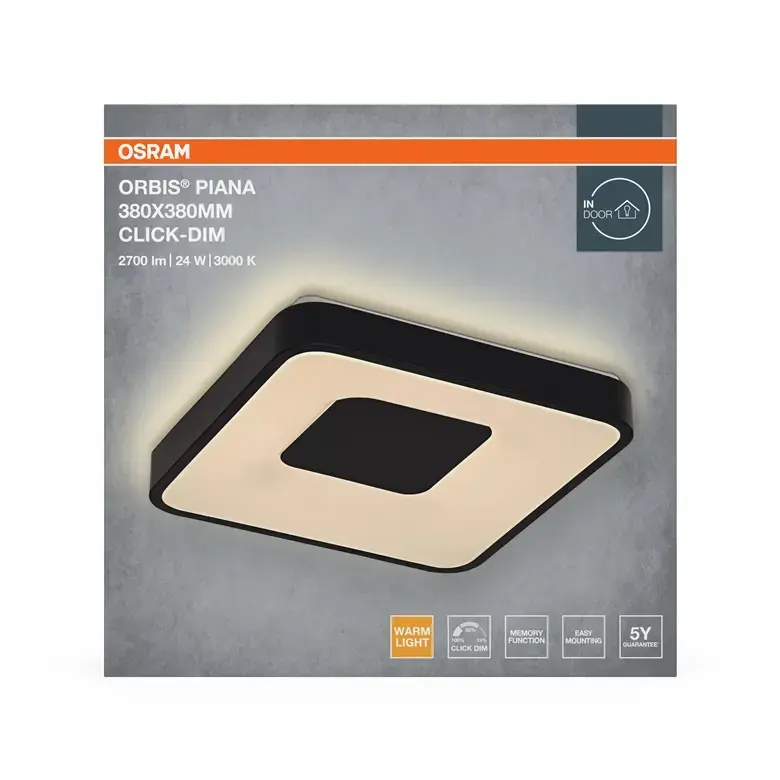 Потолочный светильник Osram LED 24 Вт 3000K черный Photo 3