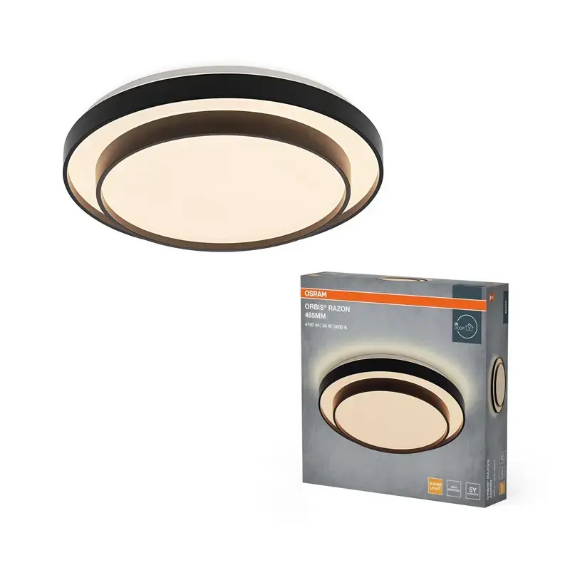 Светодиодный светильник Osram 36W 3000K черный Photo 2