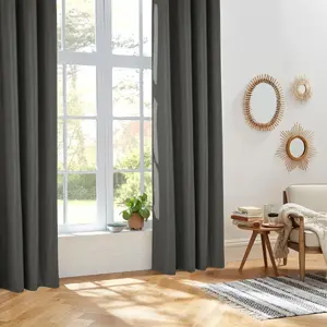 Atmosphera 172412L Shower Curtain, Polyester, Grey, 140 x 260 cm